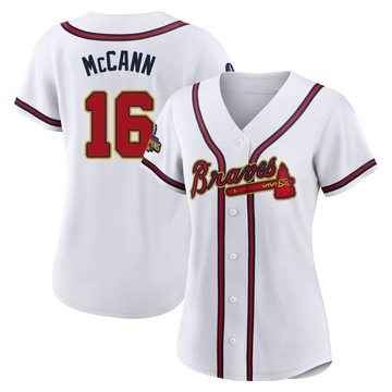 Brian McCann Men's Atlanta Braves Alternate Jersey - Navy Replica