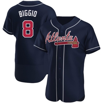 Cavan Biggio Men's Authentic Atlanta Braves Navy Alternate Jersey