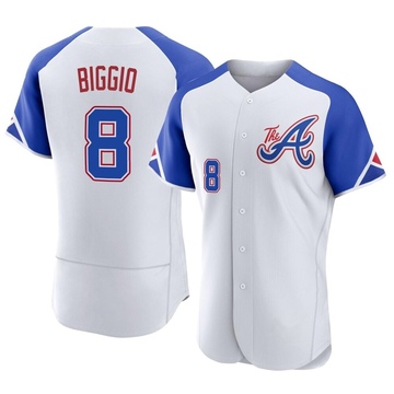 Cavan Biggio Men's Authentic Atlanta Braves White 2023 City Connect Jersey