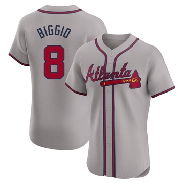 Cavan Biggio Men's Elite Atlanta Braves Gray Road Jersey