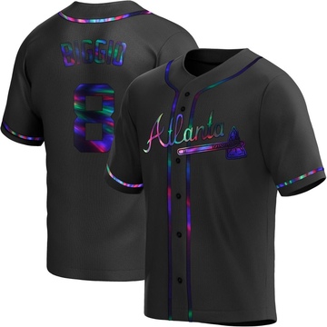 Cavan Biggio Men's Replica Atlanta Braves Black Holographic Alternate Jersey