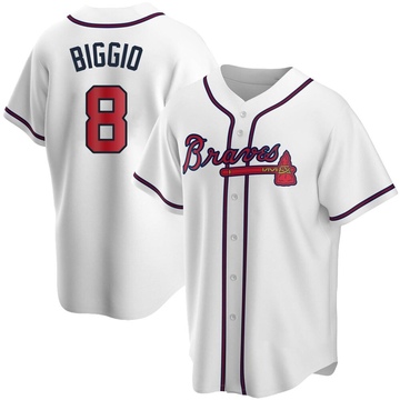 Cavan Biggio Men's Replica Atlanta Braves White Home Jersey