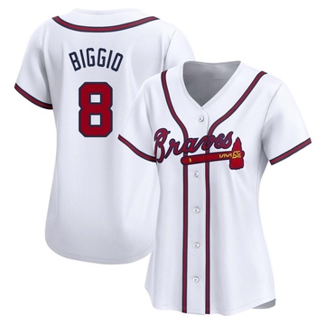 Cavan Biggio Women's Limited Atlanta Braves White Home Jersey