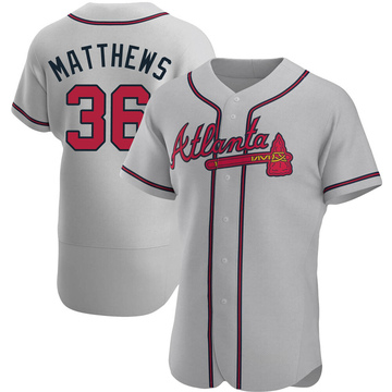 Gary Matthews Men's Authentic Atlanta Braves Gray Road Jersey