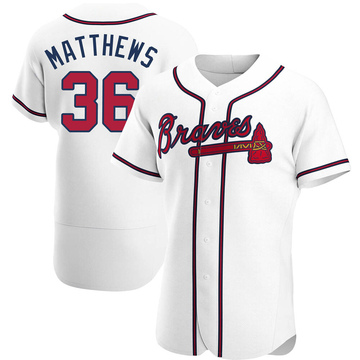 Gary Matthews Men's Authentic Atlanta Braves White Home Jersey