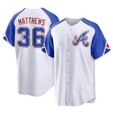 Gary Matthews Men's Replica Atlanta Braves White 2023 City Connect Jersey