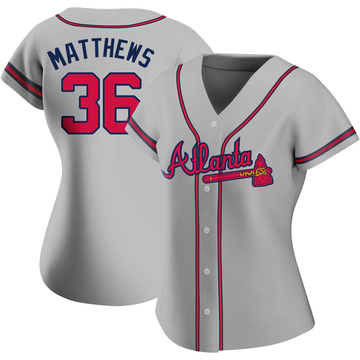 Gary Matthews Women's Authentic Atlanta Braves Gray Road Jersey