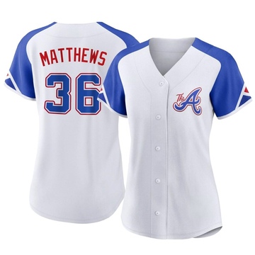 Gary Matthews Women's Authentic Atlanta Braves White 2023 City Connect Jersey