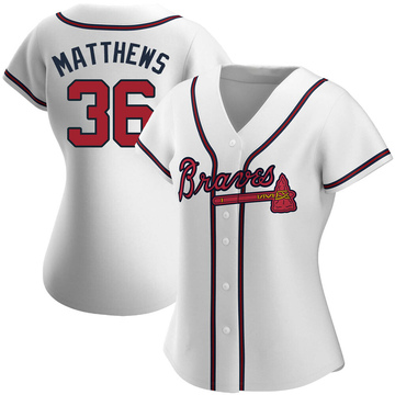 Gary Matthews Women's Authentic Atlanta Braves White Home Jersey