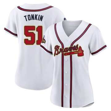 Michael Tonkin Youth Atlanta Braves Home Replica Custom Jersey