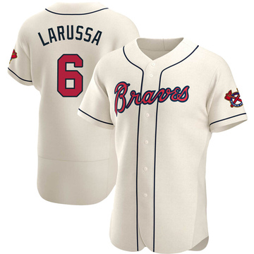 Tony Larussa Men's Authentic Atlanta Braves Cream Alternate Jersey