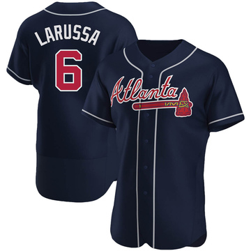 Tony Larussa Men's Authentic Atlanta Braves Navy Alternate Jersey