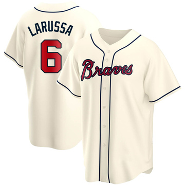 Tony Larussa Men's Replica Atlanta Braves Cream Alternate Jersey