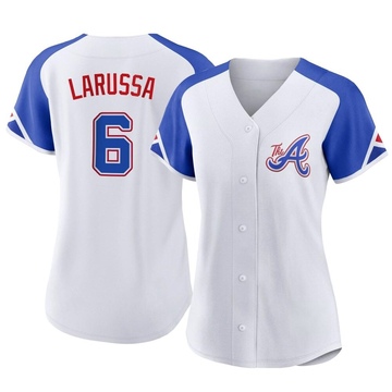 Tony Larussa Women's Authentic Atlanta Braves White 2023 City Connect Jersey