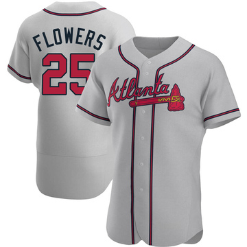 Tyler Flowers Youth Atlanta Braves Jersey - Black/White Replica