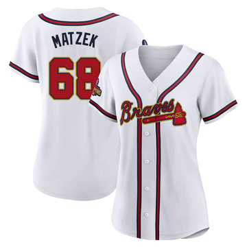 Tyler Matzek Atlanta Braves Women's Navy Roster Name & Number T-Shirt 